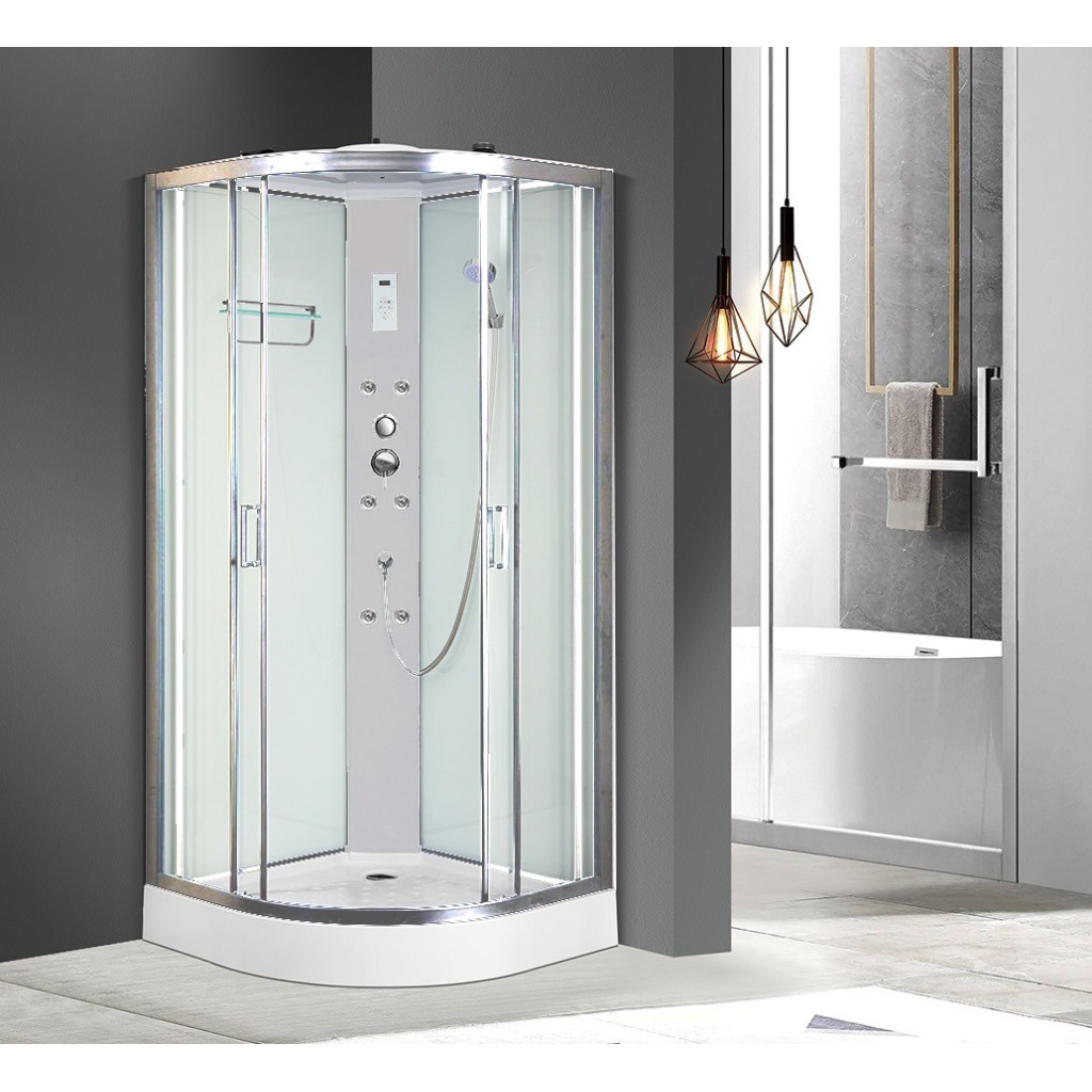CABINA HIDROMASAJE CALGARY 90x90 SAFETY GLASS