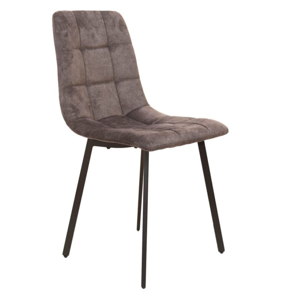 Pack 4 Sillas Comedor de Tela ALTEA con Patas de Metal.