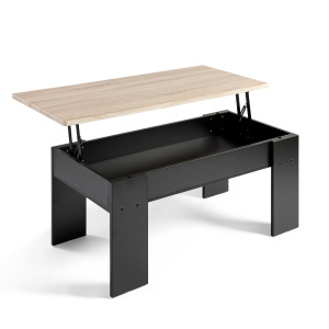 Mesa elevable AITANA negro-taupe