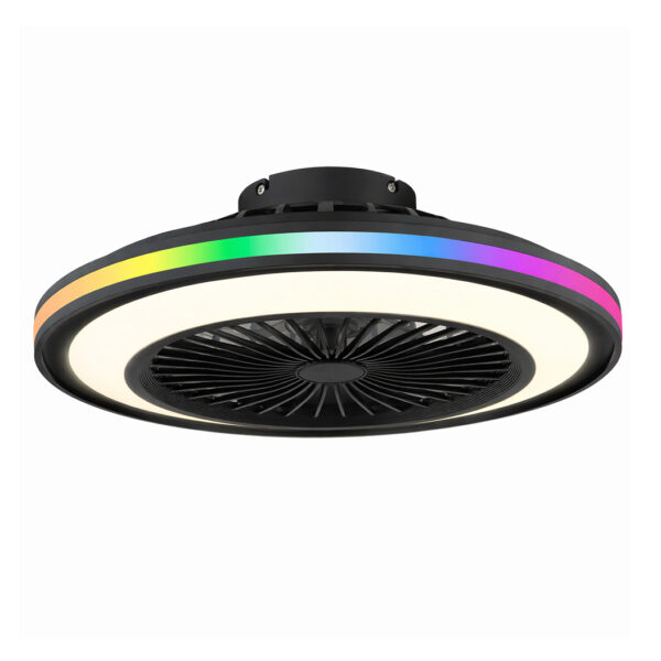 Ventilador RGB SLIM negro