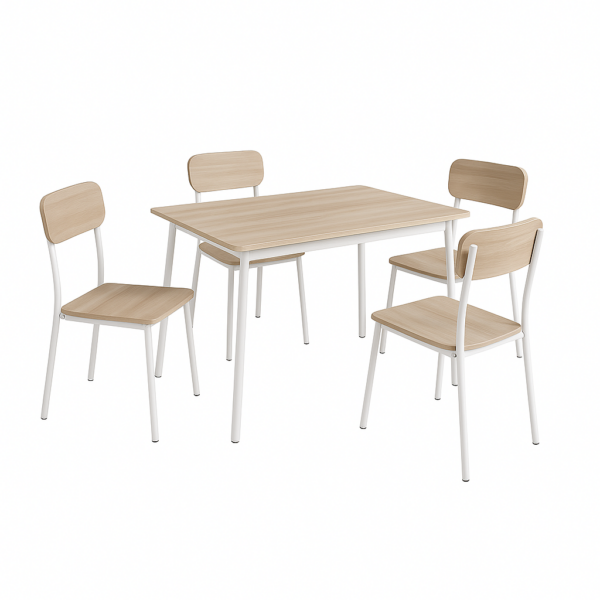 Conjunto XOBE blanco-taupe