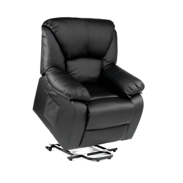 Sillón elevable MIAMI polipiel negro